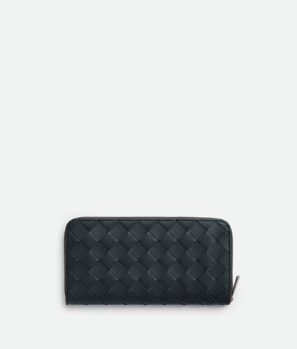 Intrecciato Zip Around Wallet