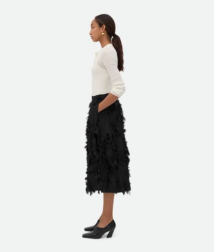 Viscose Fil Coupe Skirt