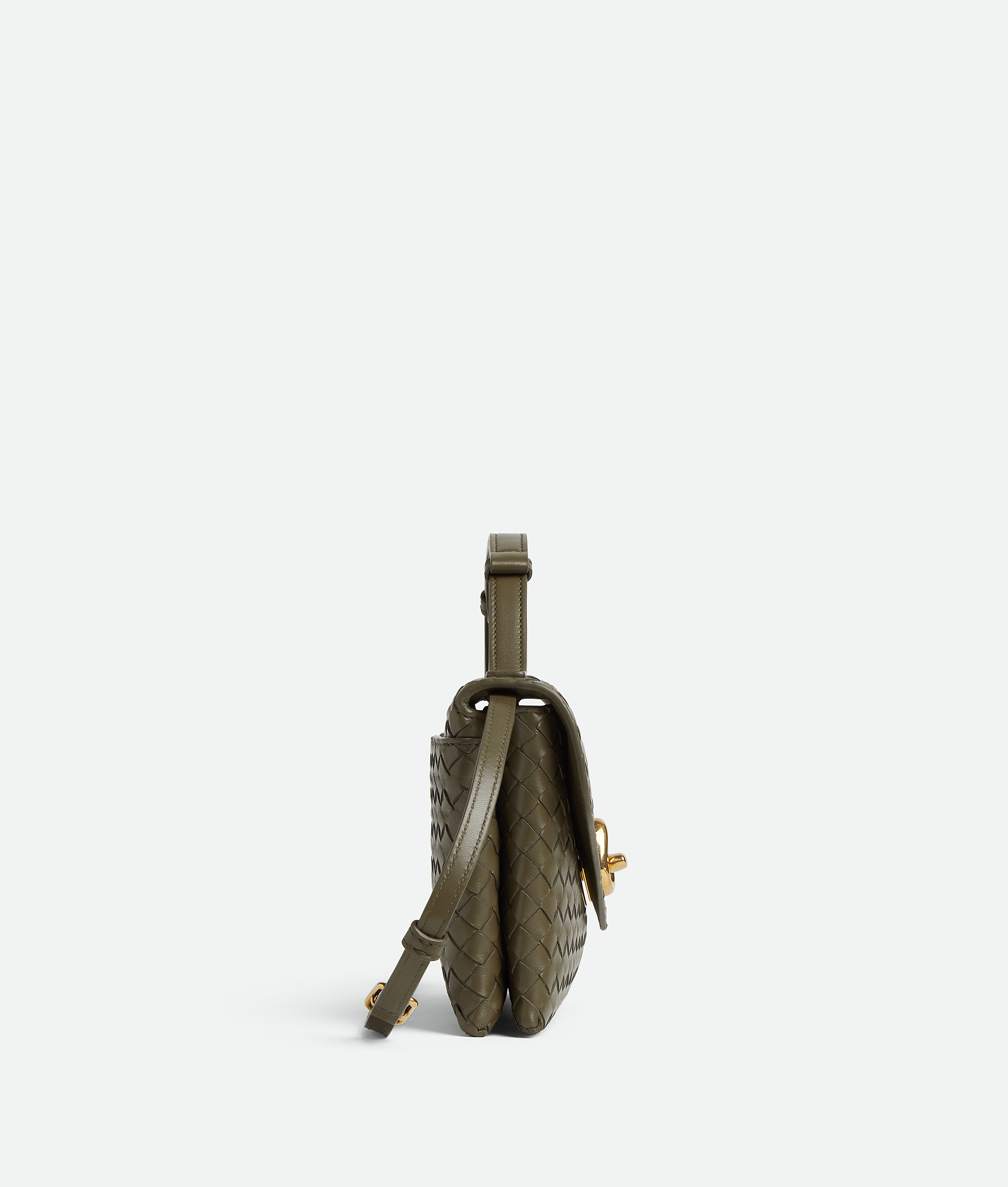 Bottega Veneta Women Knot Lock Cypress Coloured Bag