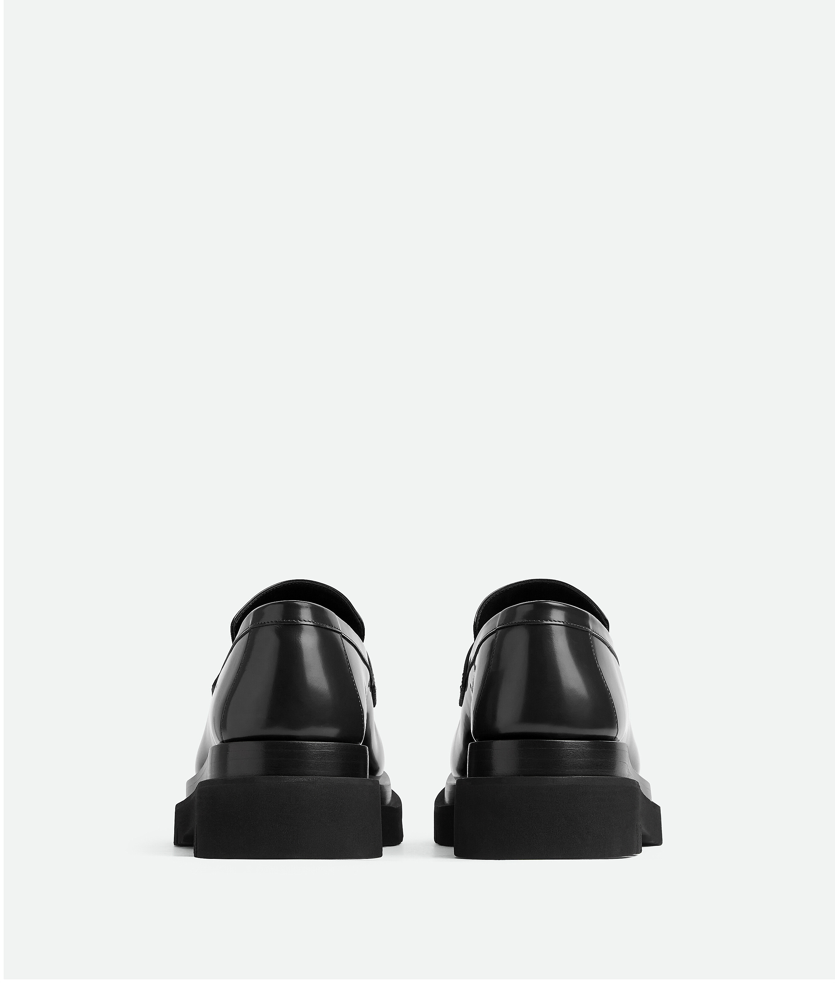 Shop Bottega Veneta Lug Loafer In Black
