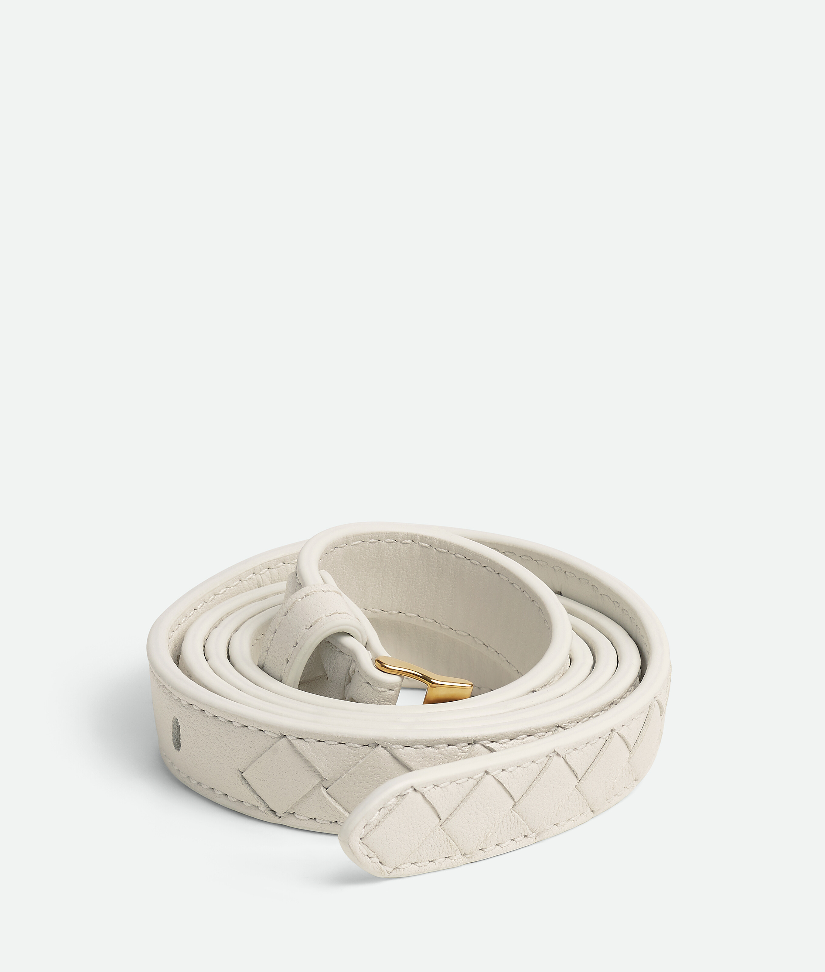 Bottega Veneta Adjustable Waist Belt In Chalk