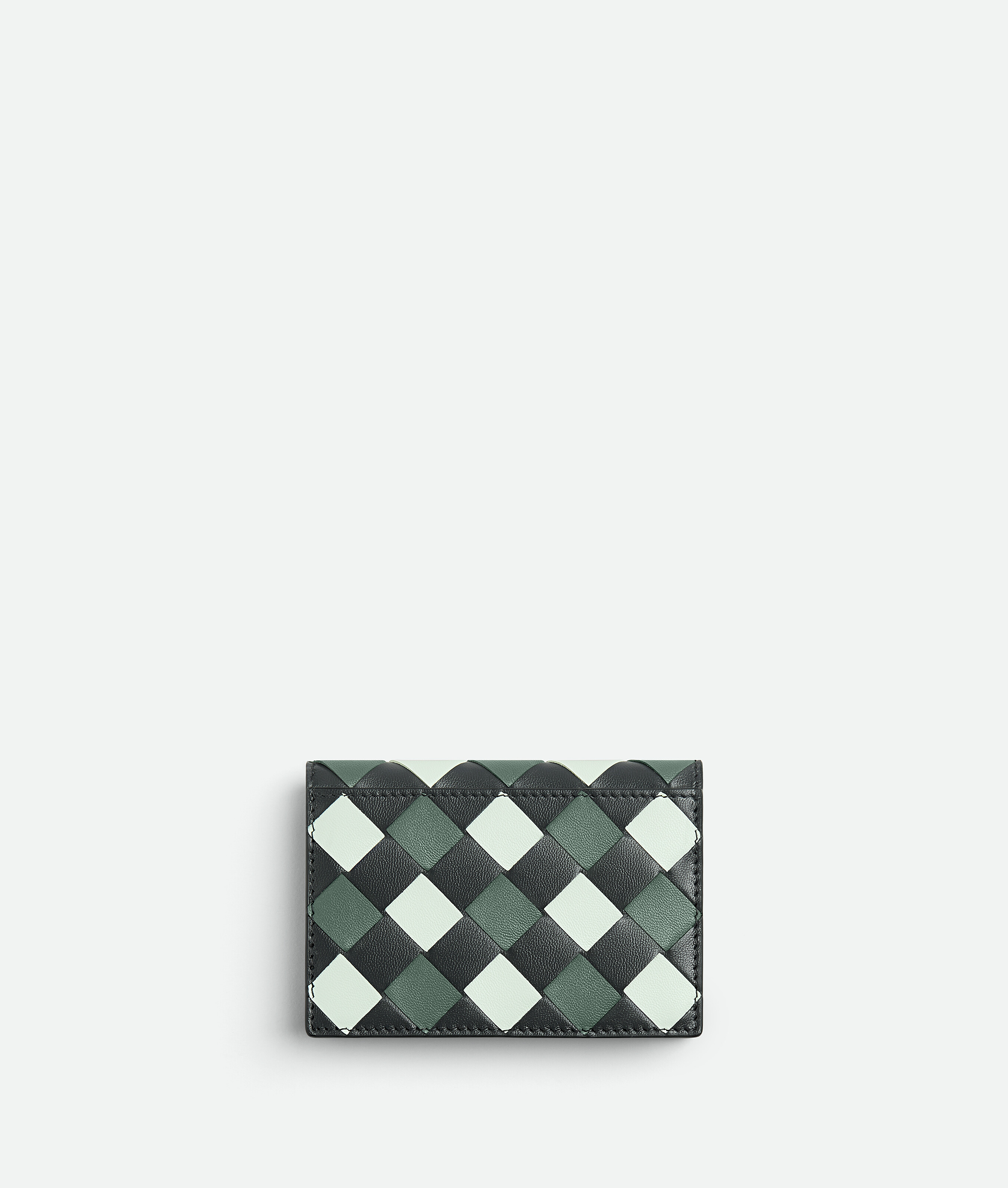 Bottega Veneta Intrecciato Business Card Case In Multicolor