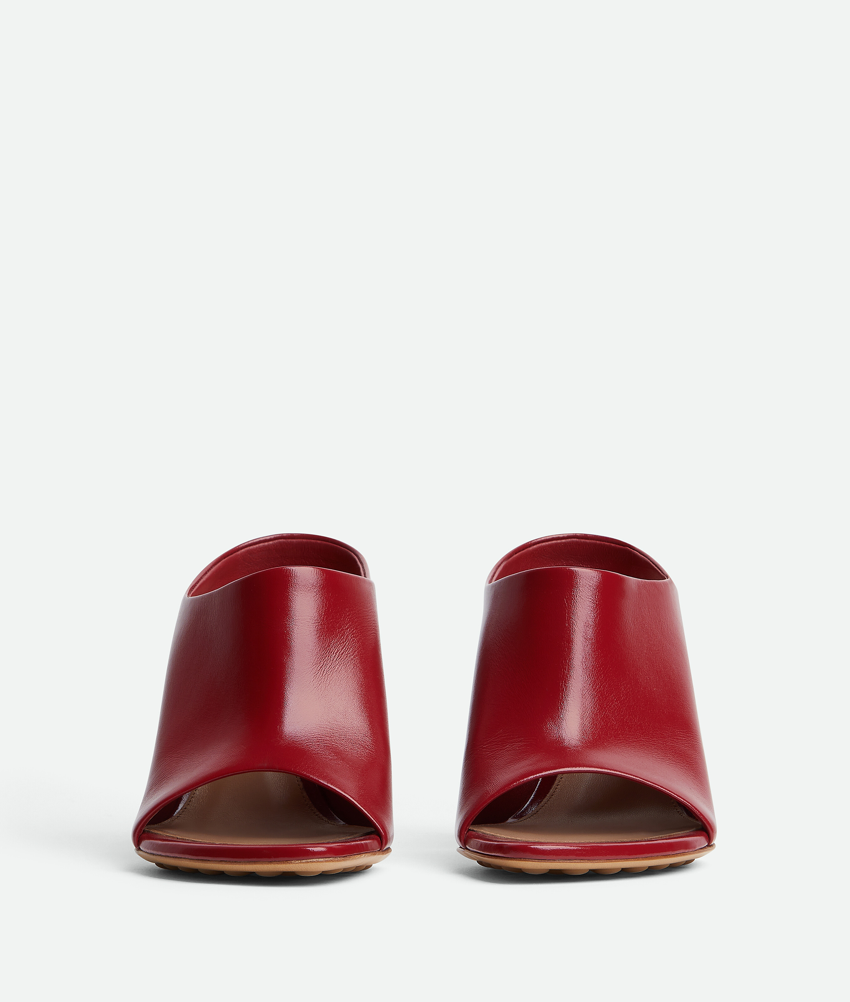 Bottega Veneta Pointed High Heel Sandals In Rosewood