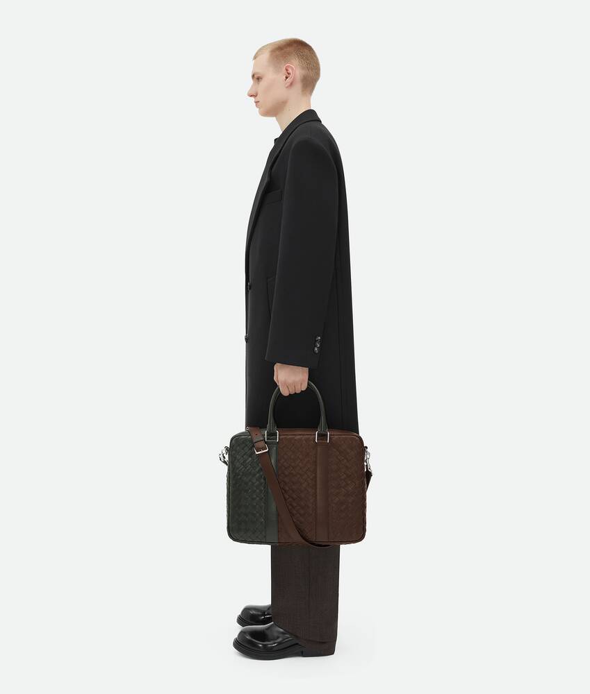 Bottega Veneta, Intrecciato Leather Messenger Bag, Men, Green