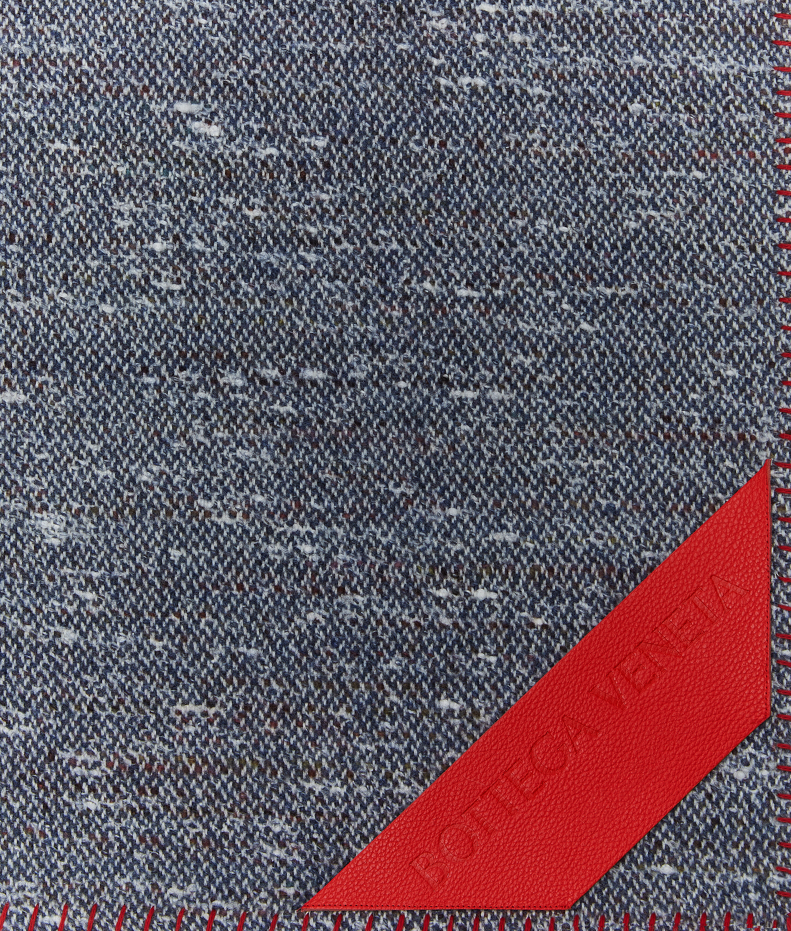 Bottega Veneta Tweed Blanket In Blue