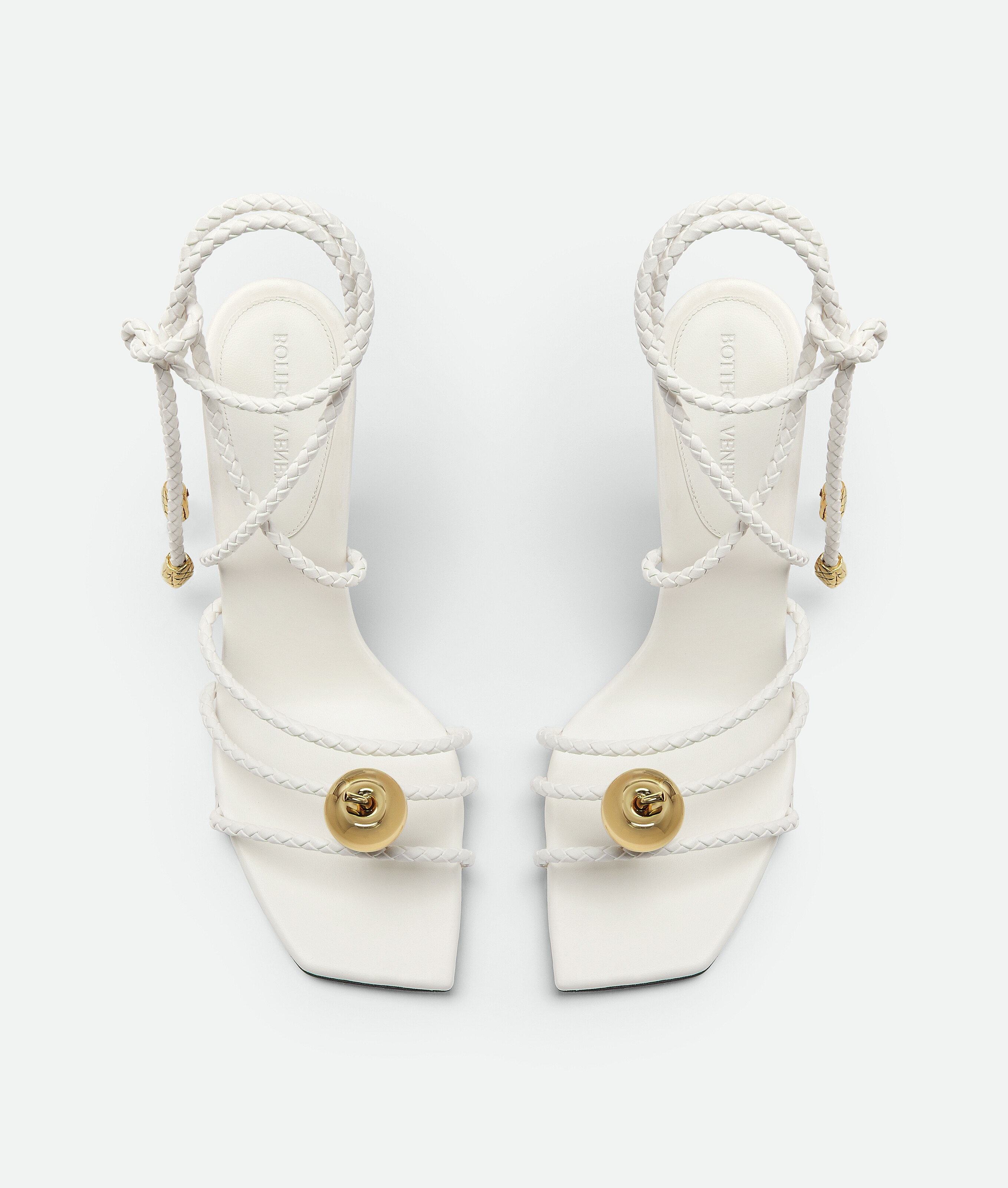 Shop Bottega Veneta Adam Sandal In White