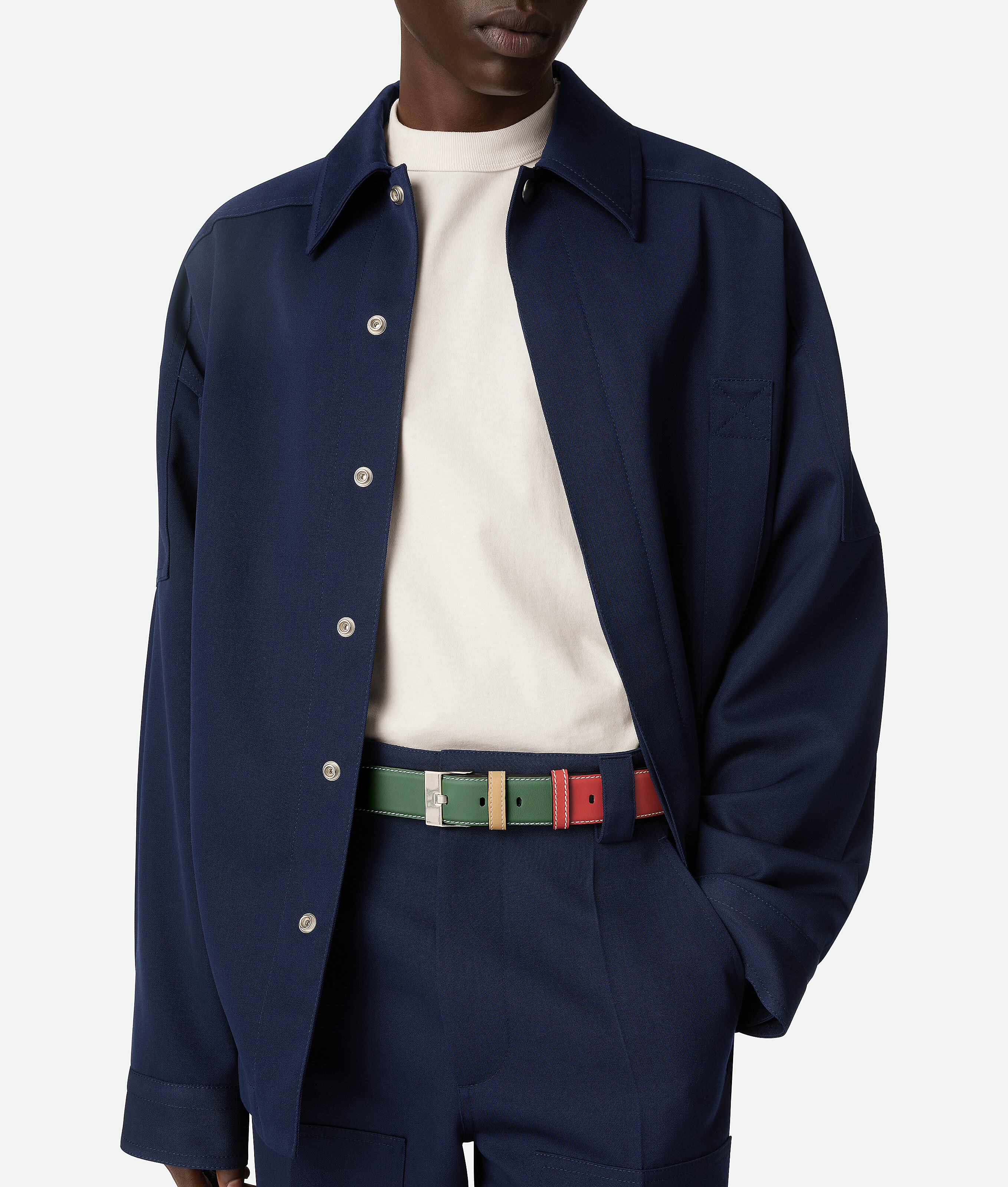 Bottega Veneta Ceinture Watch Buckle In Rainbow/white