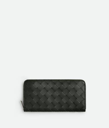 Intrecciato Zip Around Wallet