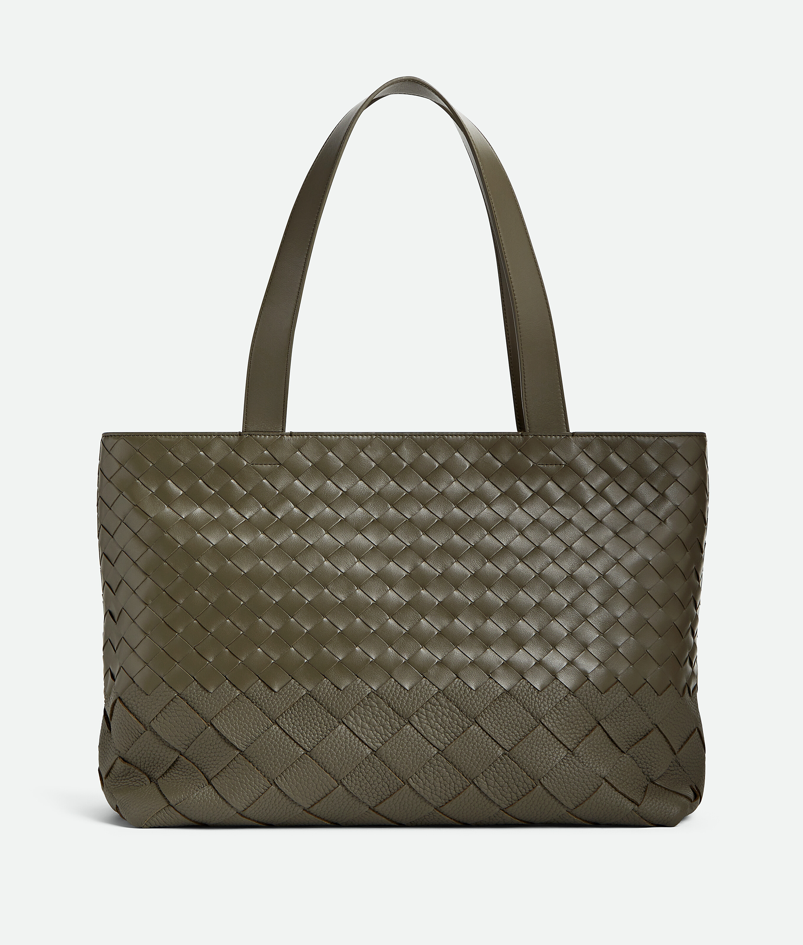 Bottega Veneta Small Intrecciato Zipped Tote - Cypress - Man