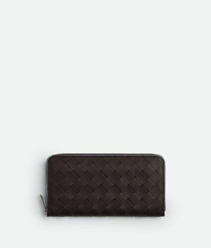 Intrecciato Zip Around Wallet