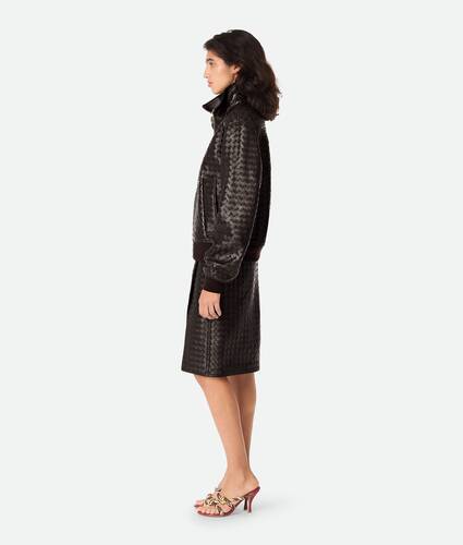 Intrecciato Leather Blouson