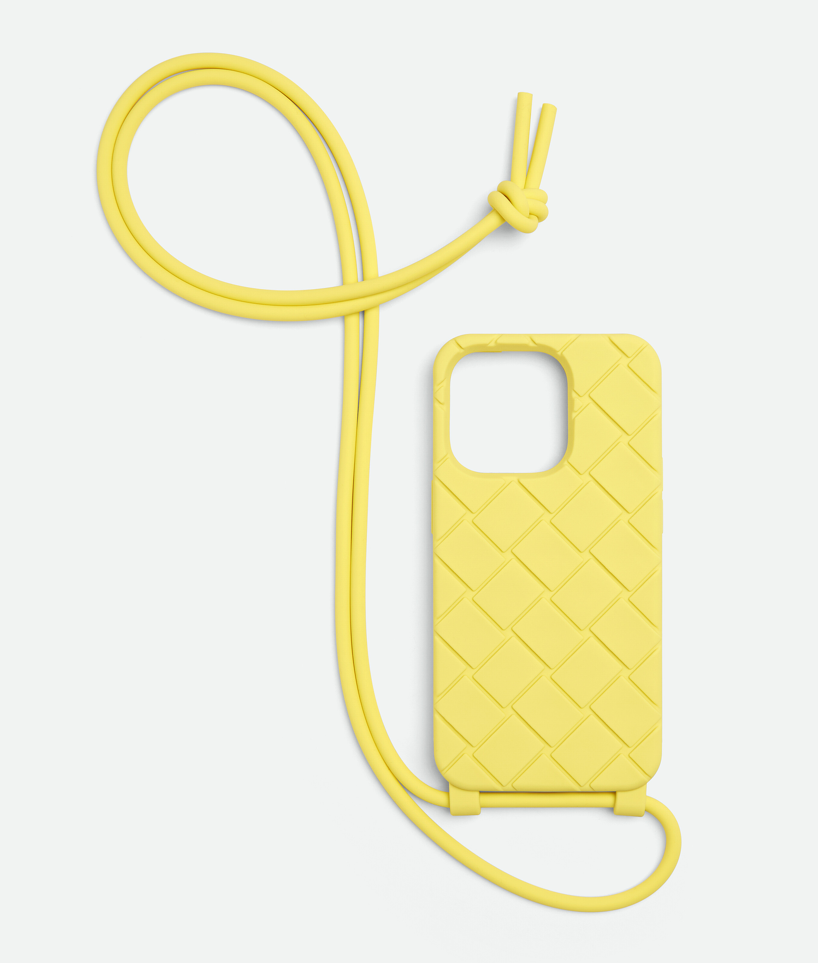 Bottega Veneta Iphone 14 Pro Case On Strap In Yellow