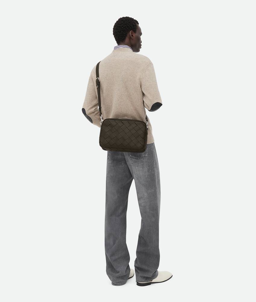 Bottega Veneta Men s Intrecciato Camera Bag in Kaki. Shop online now