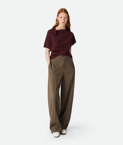 Wool Straight Trousers