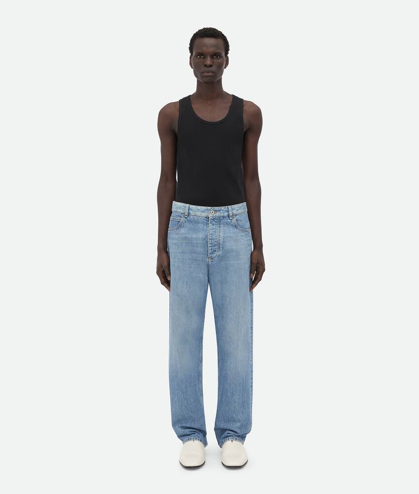 Ein größeres Bild des Produktes anzeigen 1 - Wide Leg Denim mit weitem Bein und Indigo-Waschung