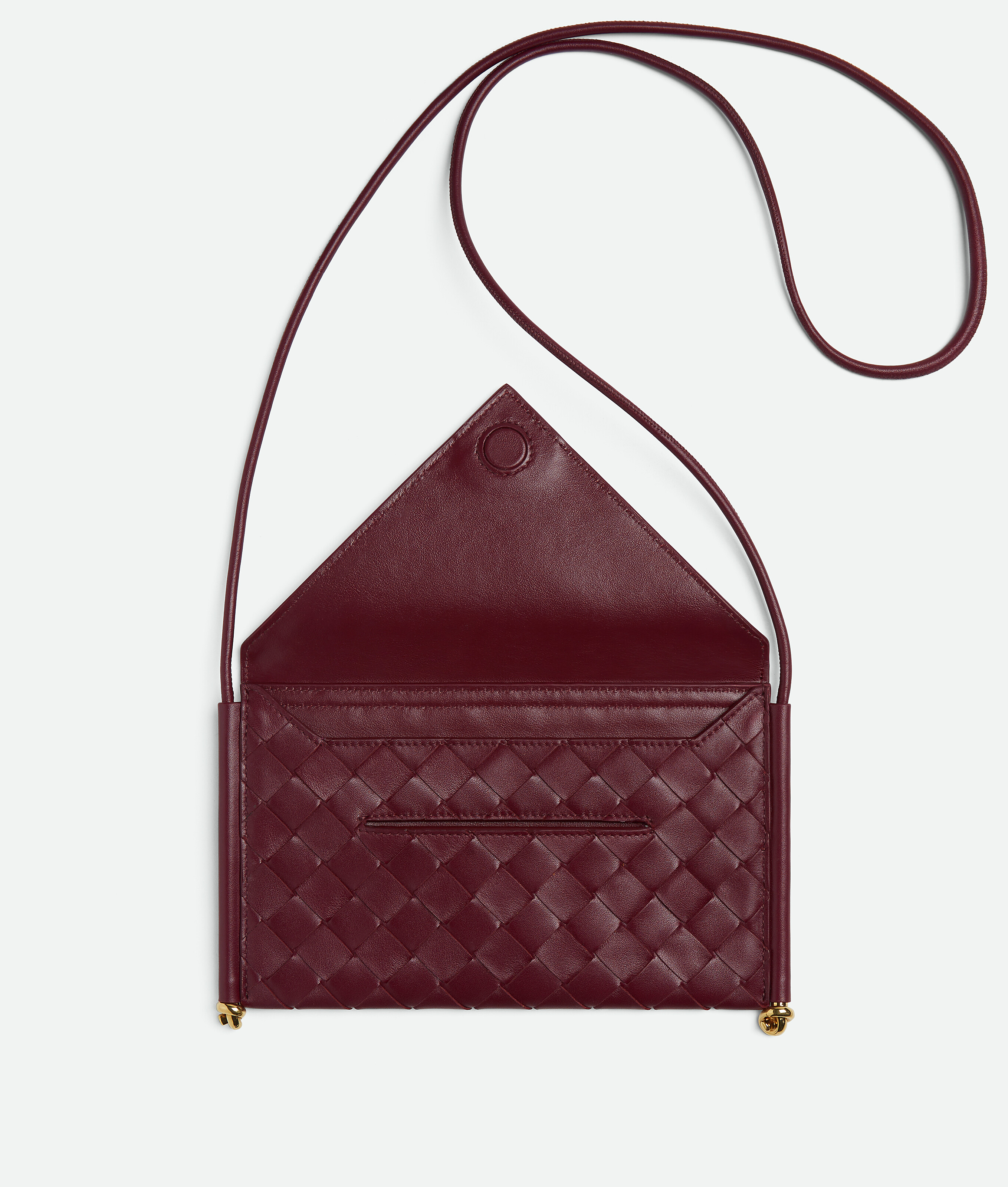 Bottega Veneta Solstice Phone Pouch In Barolo