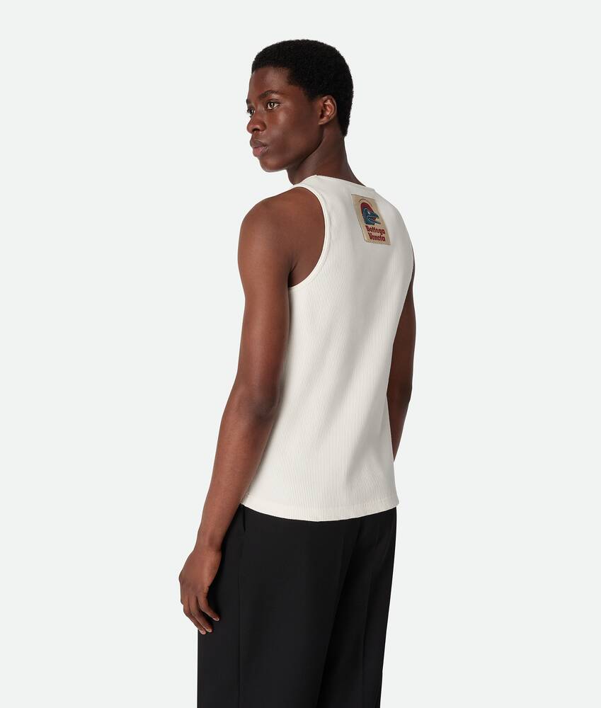 Display a large version of the product image 3 - Compact Cotton Rib Jersey Tank Top