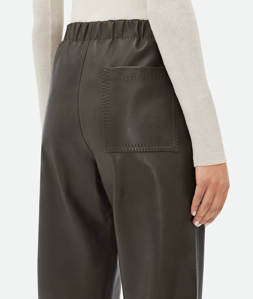 Display a large version of the product image 4 - Leather Straight Pants