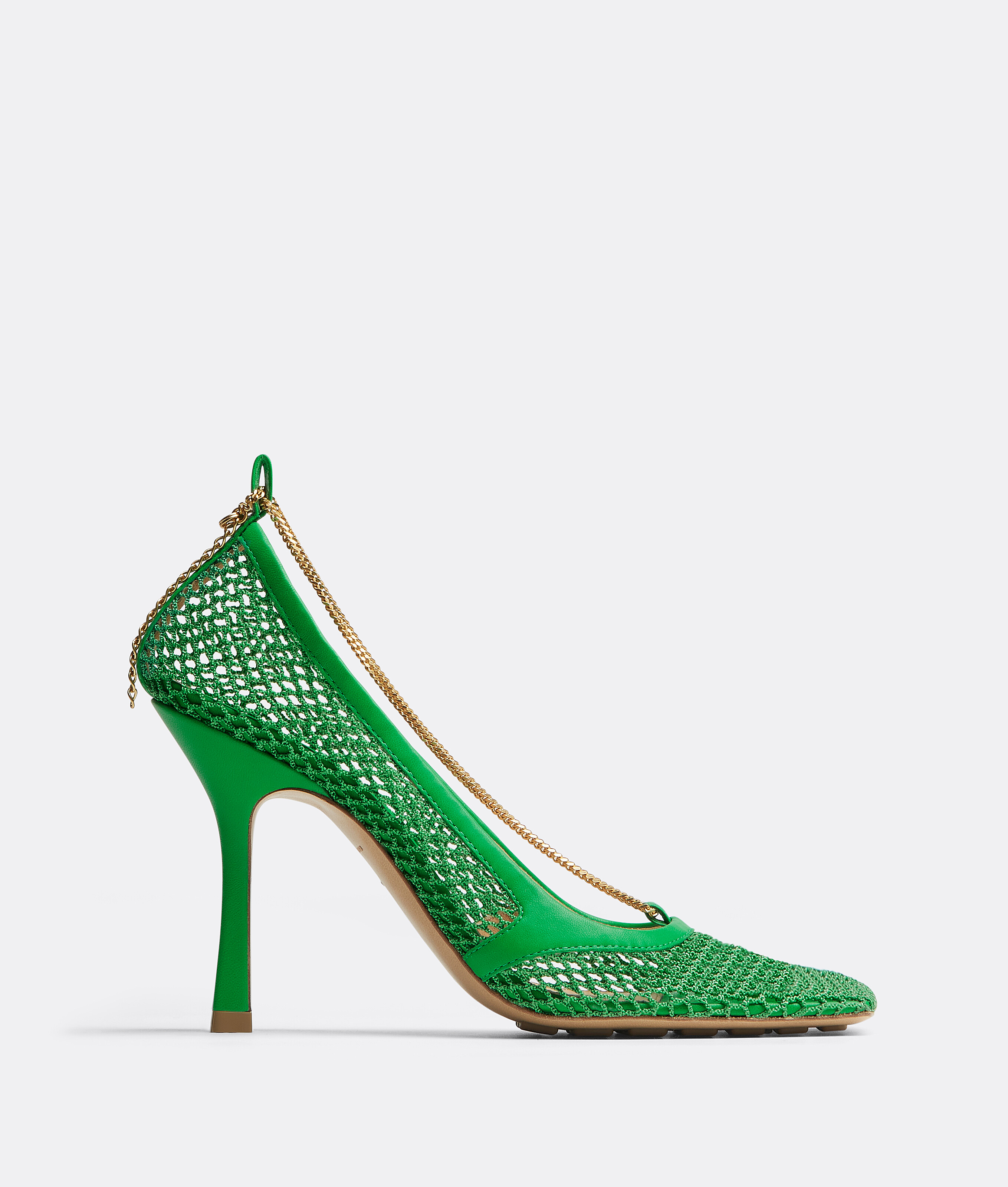 Bottega Veneta Green Stretch Sandals In Green