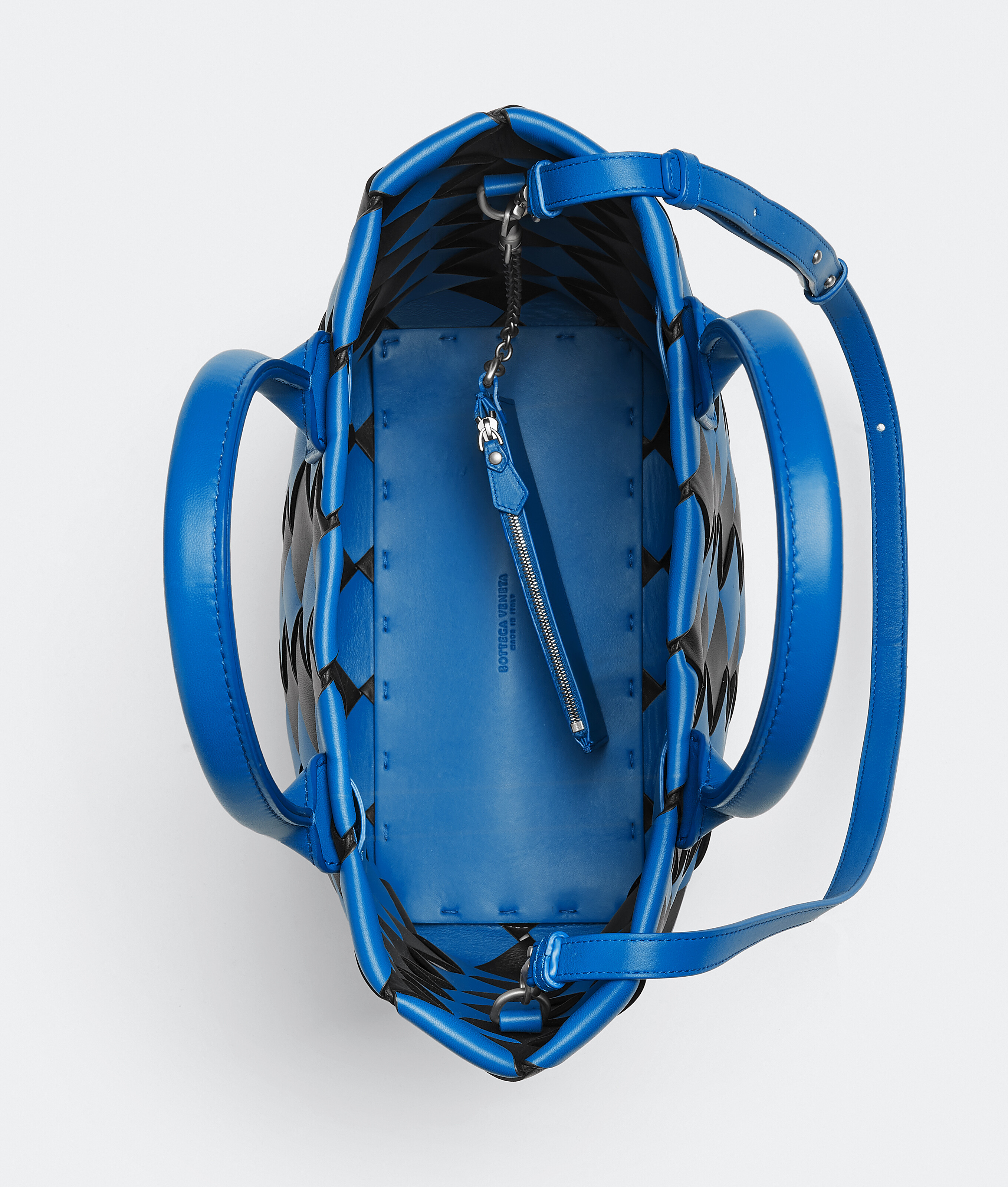 Bottega Veneta Medium Intrecciato Handbag In Blau