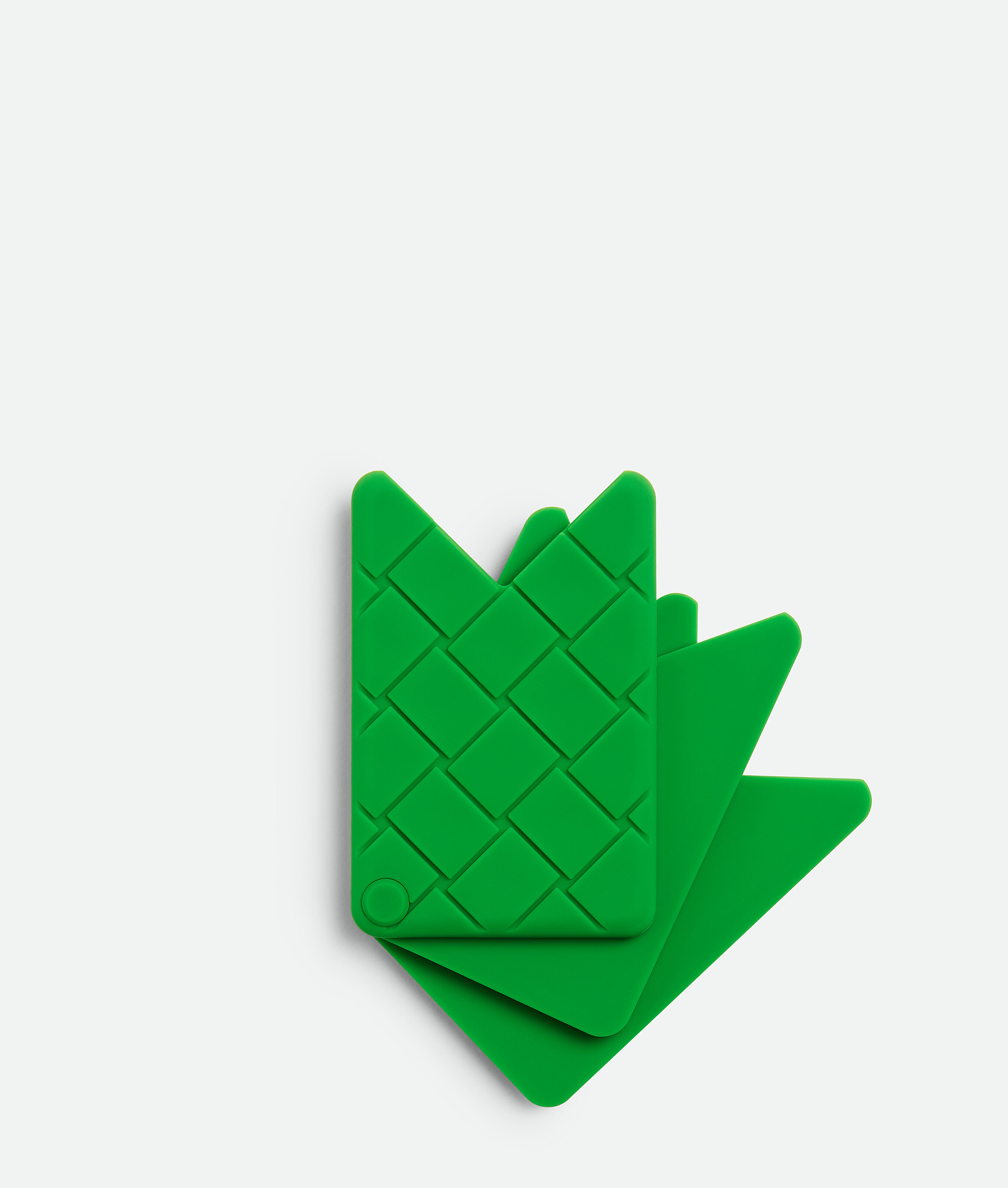 Bottega Veneta Fan Card Case In Green