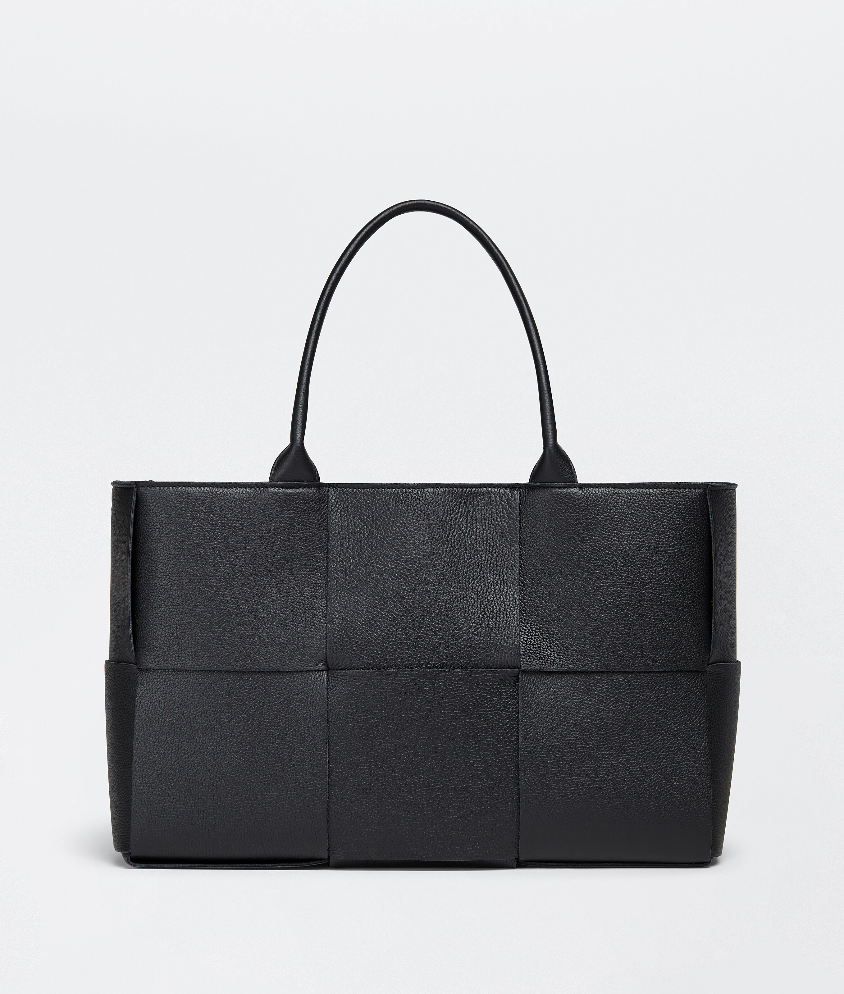 Bottega Veneta Womens Black Arco Medium Leather Tote Bag