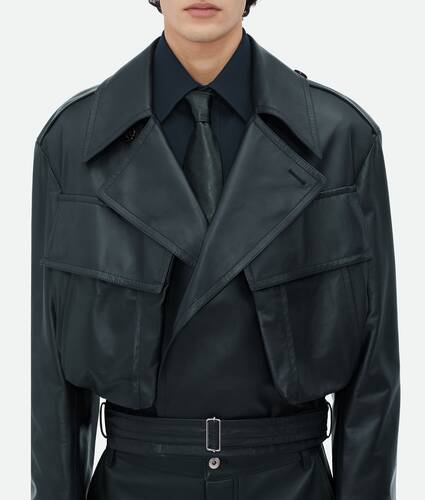 Leather Belted Blouson