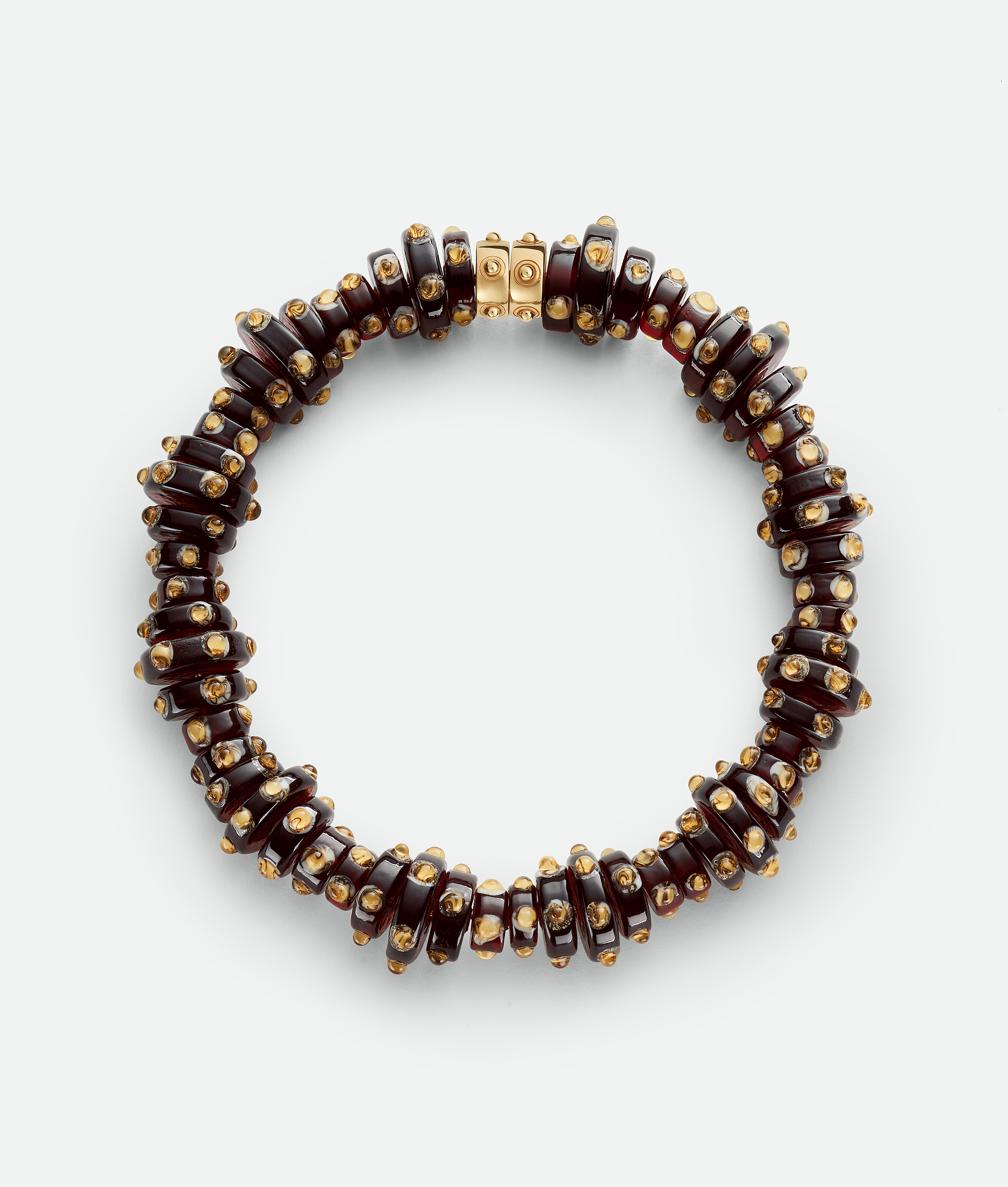 Bottega Veneta Slice Glass Necklace - Brown - Woman -