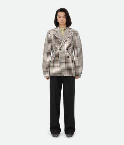 Structured Check Cotton Jacket