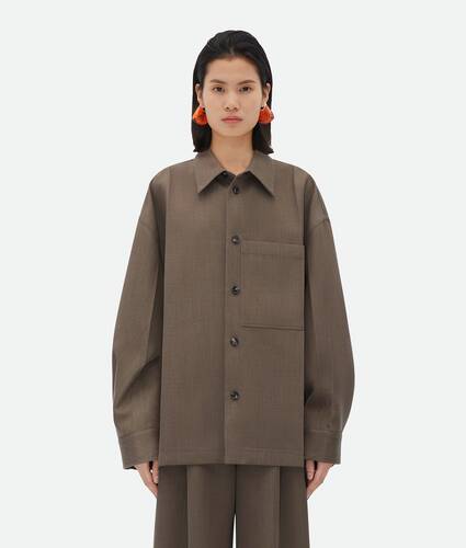 Display a large version of the product image 1 - Soft Wool Twill Jacket