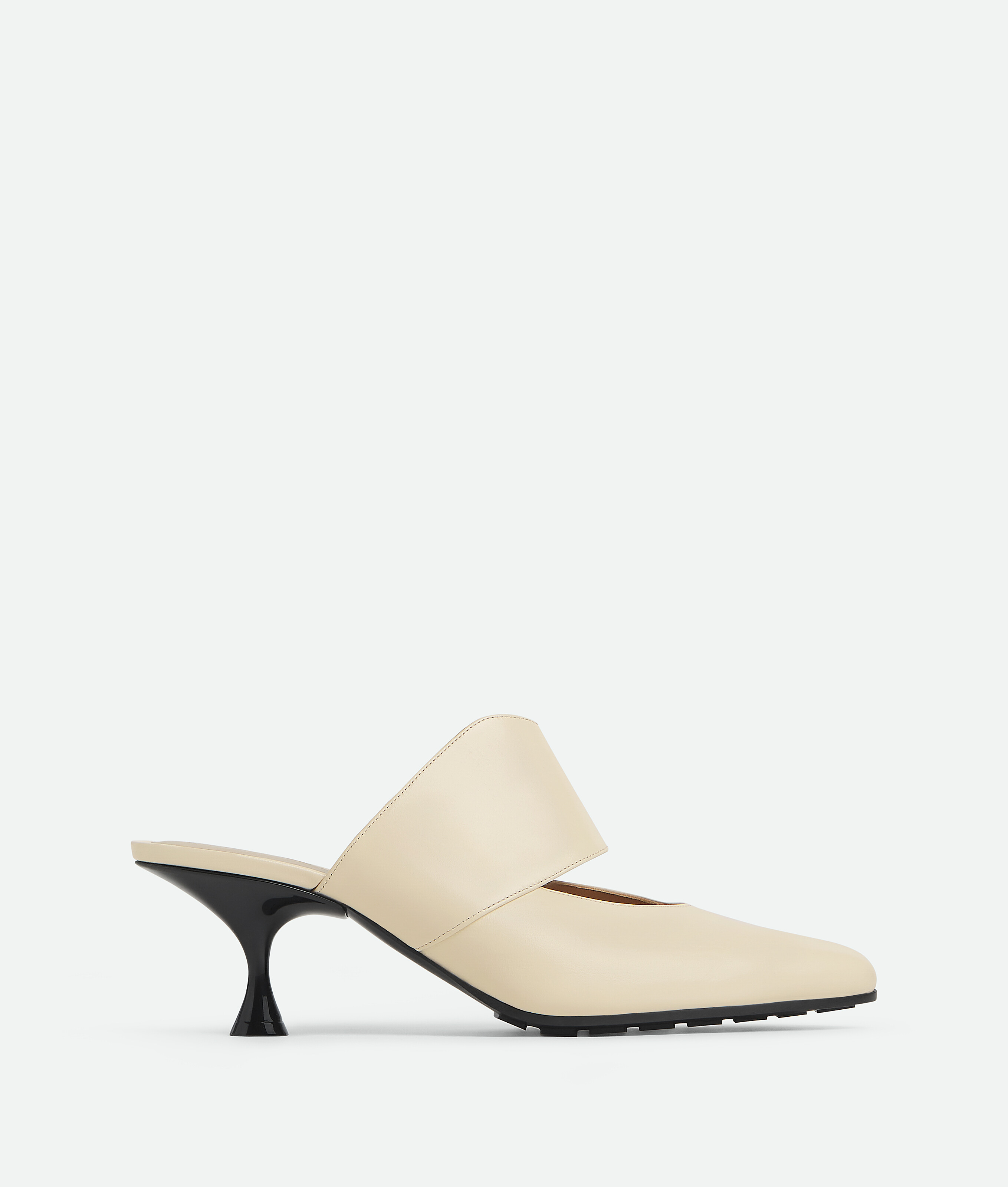 Shop Bottega Veneta Tango Mules In Sea Salt