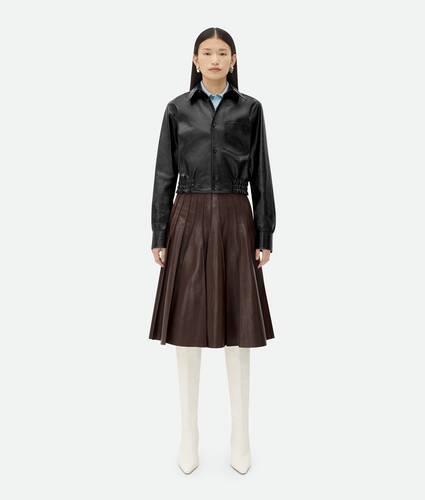 Display a large version of the product image 1 - Elastic Waist Leather Jacket