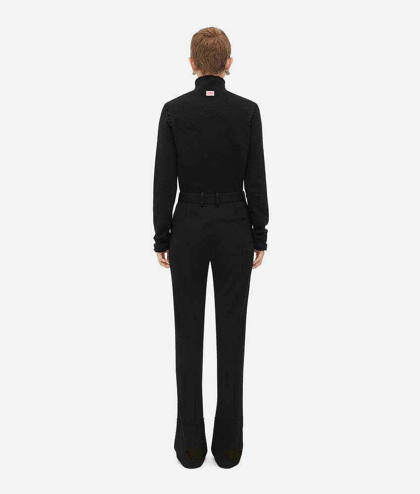 Display a large version of the product image 3 - Matt Viscose Jersey Flared Trousers