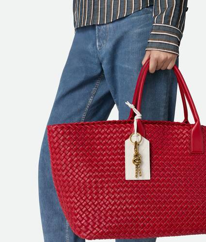 Porte-étiquette À Bandoulière Intrecciato