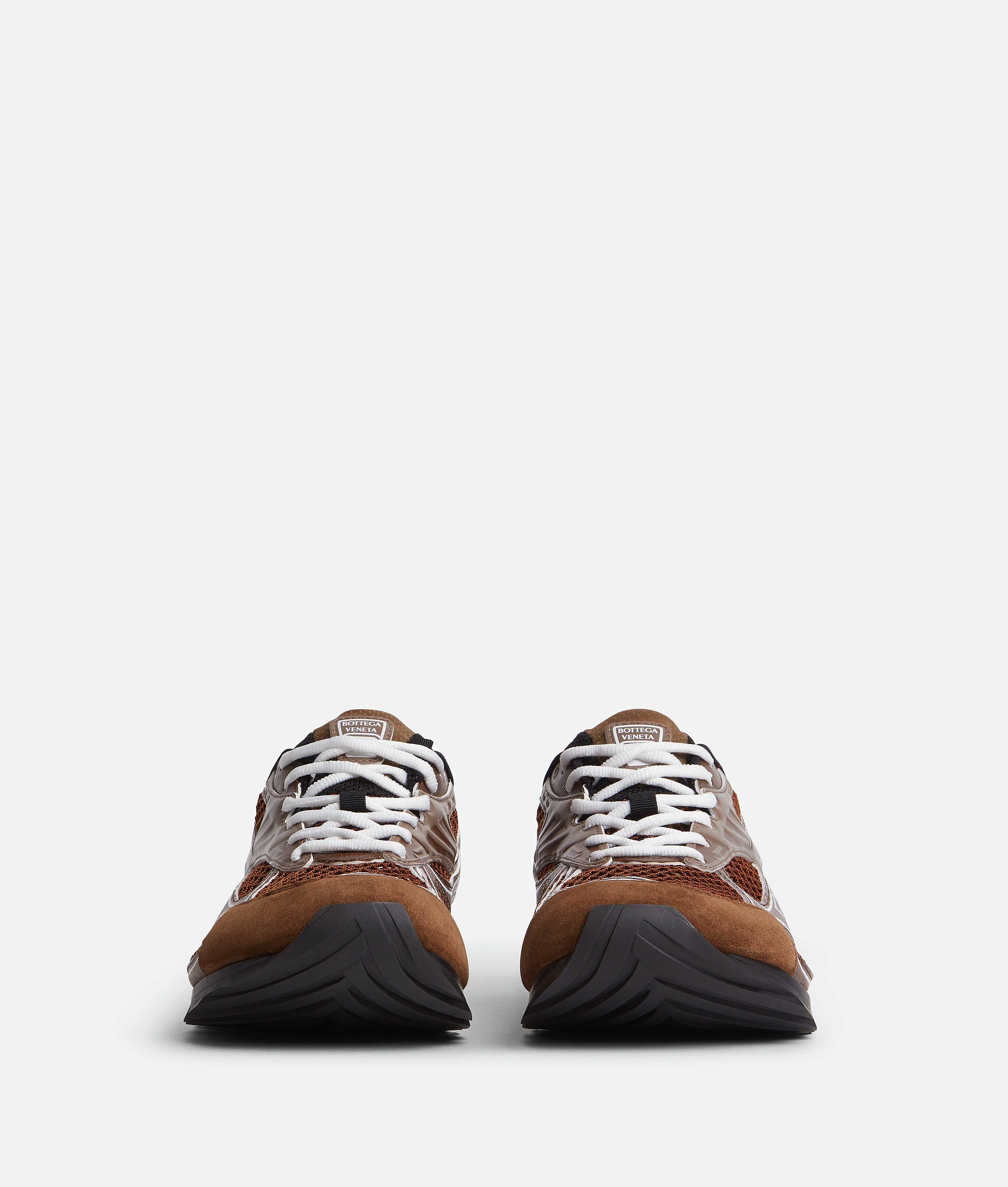 Shop Bottega Veneta Orbit Sneaker In Star Anise/pinecone