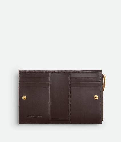 Intrecciato Diagonal Small Bi-Fold Wallet
