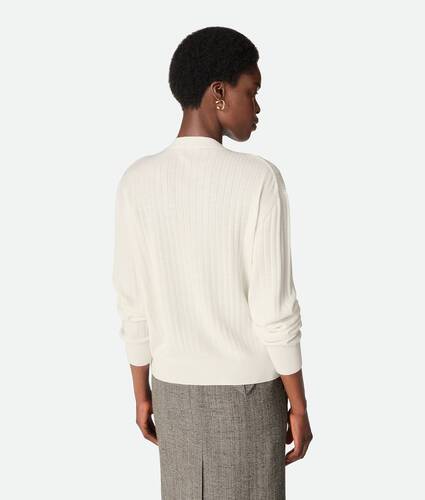 Wool Rib Cardigan