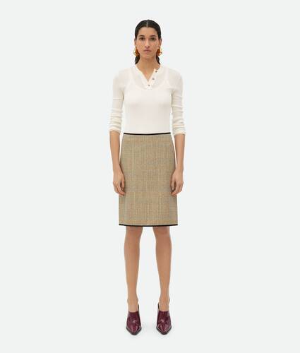 Display a large version of the product image 1 - Prince Of Wales Wool Skirt