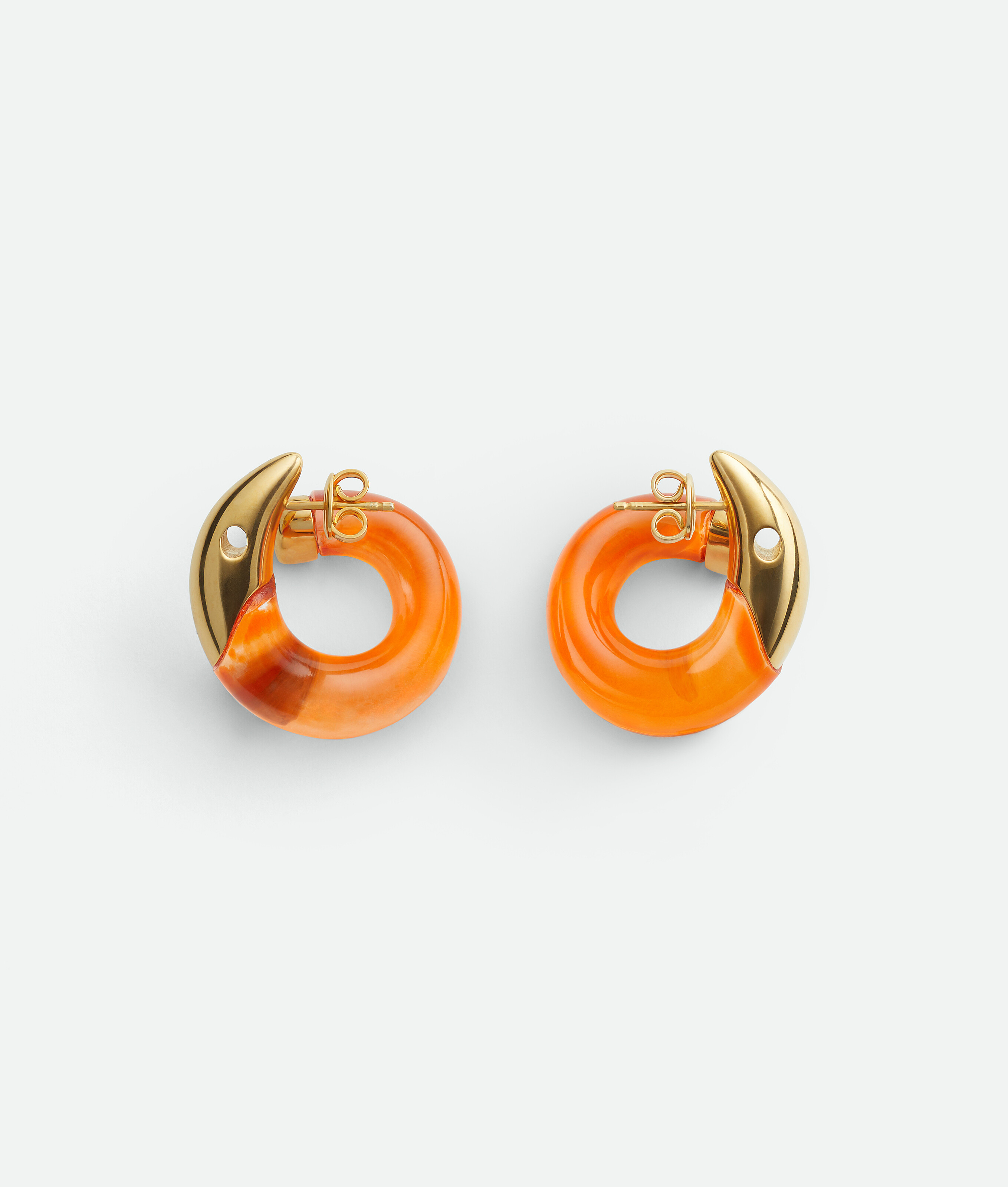 Bottega Veneta Gold Sardine Earrings - Woman - U