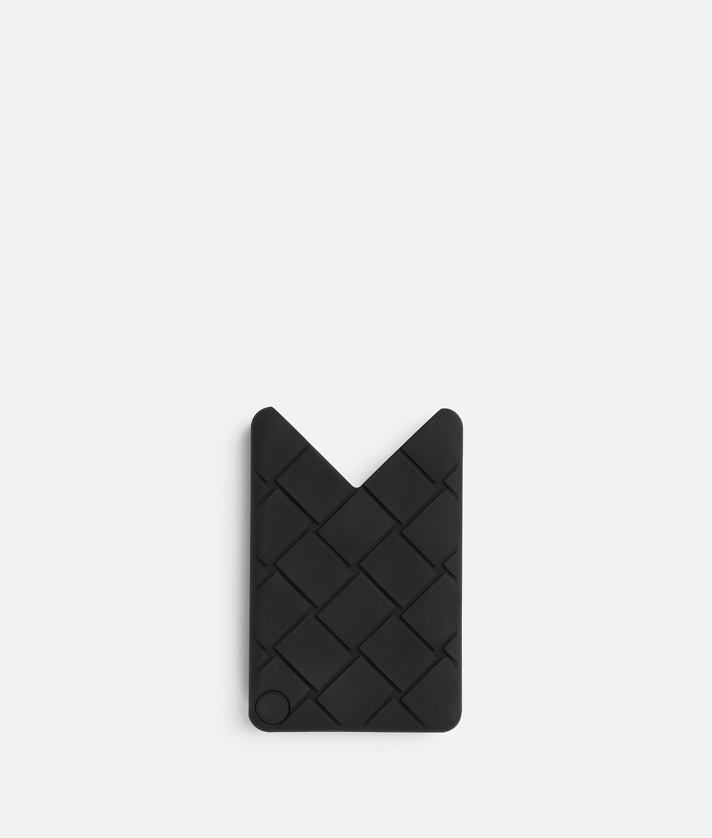 Shop Bottega Veneta Fan Card Case In Black