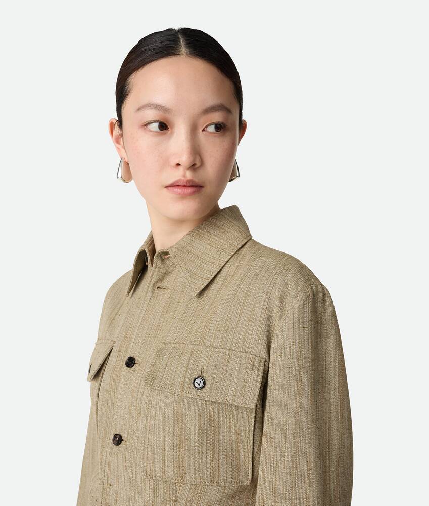 Display a large version of the product image 5 - Viscose Silk Shirt Jacket
