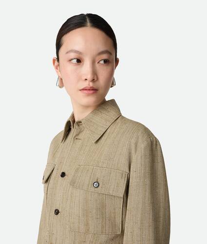 Viscose Silk Shirt Jacket