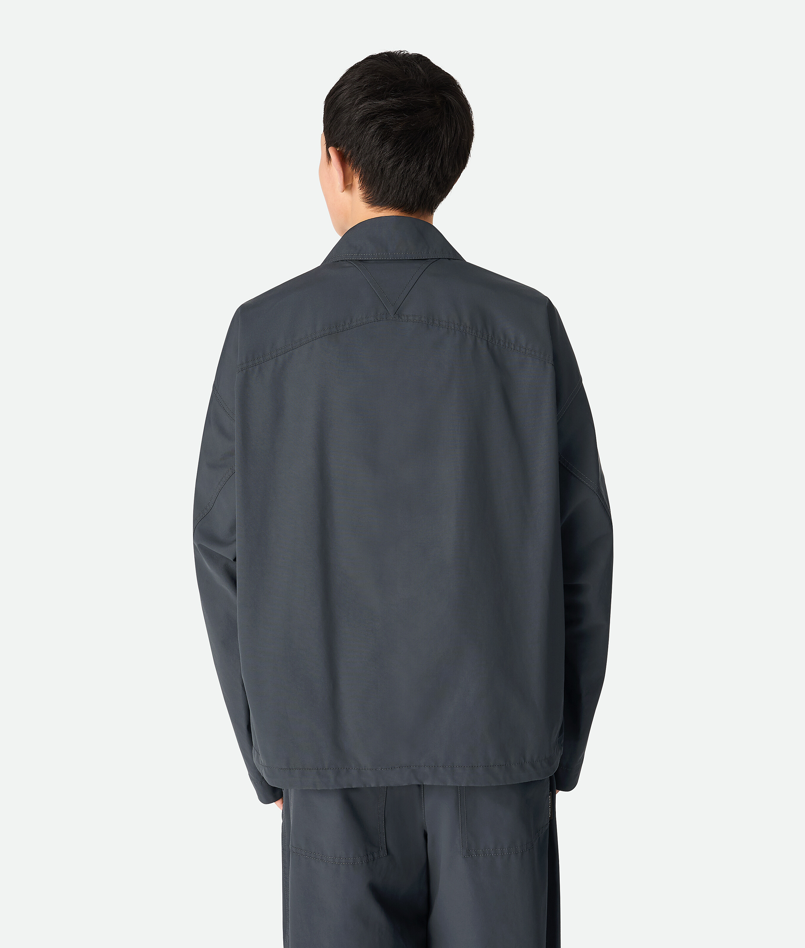 Bottega Veneta Blouson Aus Beschichteter Baumwolle In Vulcano