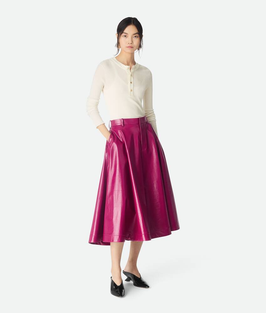 Display a large version of the product image 1 - Shiny Leather Culotte
