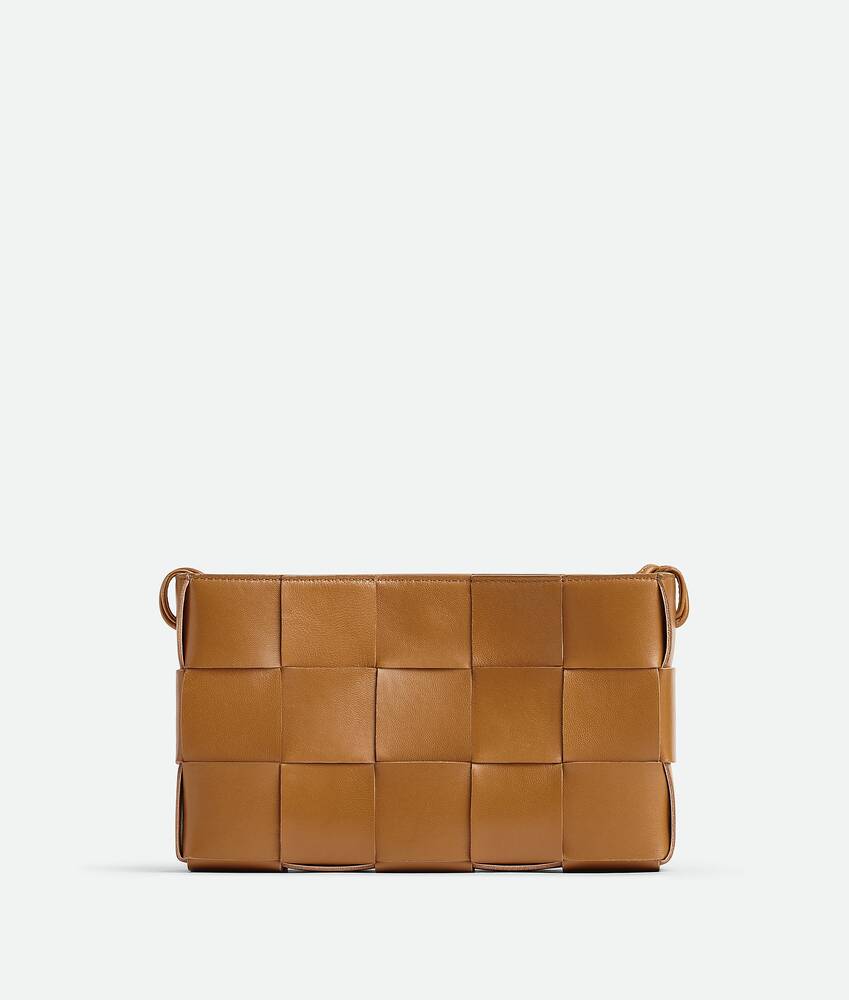 CASSETTE POUCH ON STRAP LEATHER SHOULDER BAG for Women - Bottega