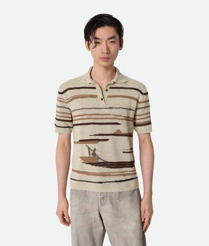 Display a large version of the product image 1 - Linen And Cotton Polo