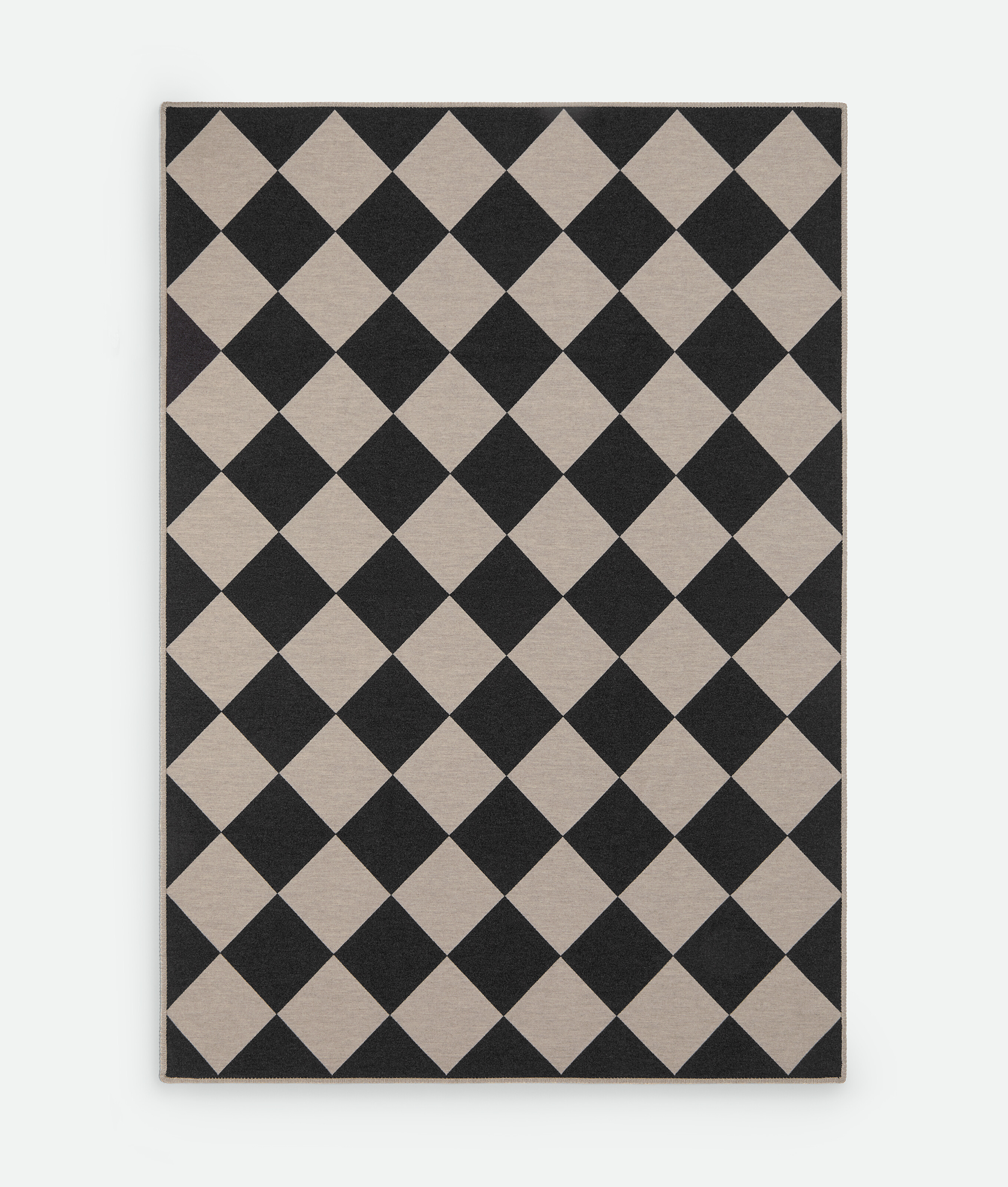 Bottega Veneta Karierte Jacquard-decke In Greige/grey