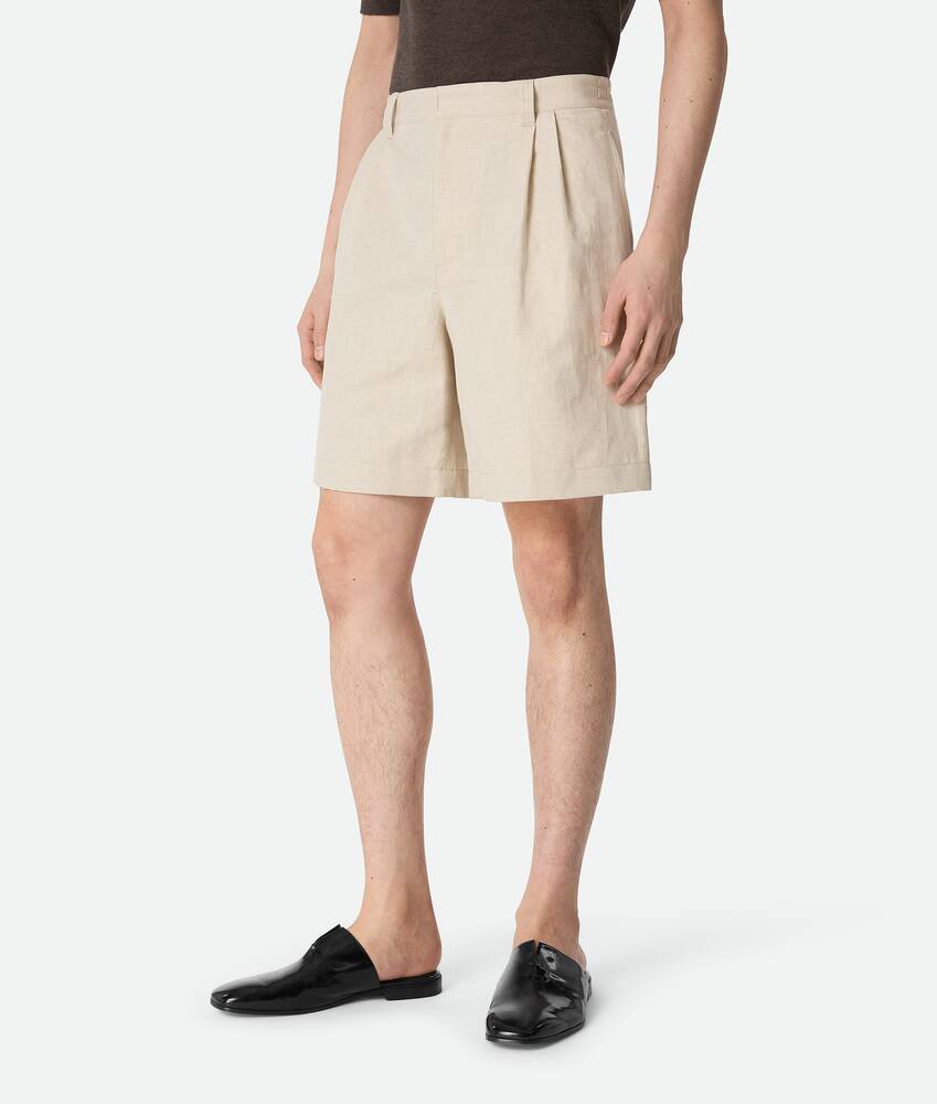Display a large version of the product image 2 - Cotton And Linen Twill Shorts