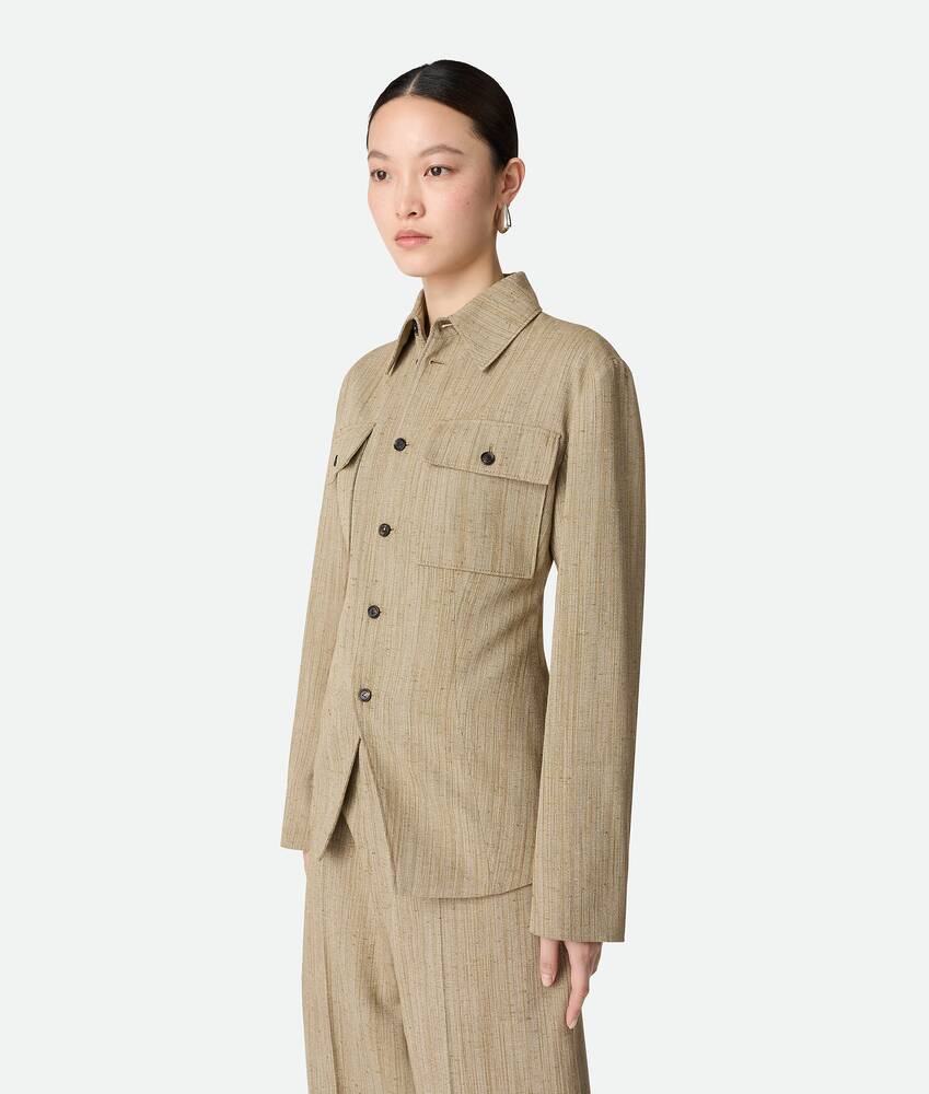 Display a large version of the product image 2 - Viscose Silk Shirt Jacket