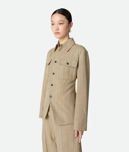 Viscose Silk Shirt Jacket